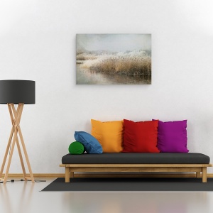 Tablou canvas - Dimineata De Iarna, Rece, Reed, Iarba, 60 x 90 cm - Img 2