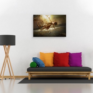Tablou canvas - Diversitate, Pasari, Pretuire, Conceptual, Pesti, Viata, 60 x 90 cm - Img 2