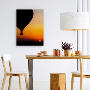 Tablou canvas - Doua Baloane, Zori De Zi, Soare, 60 x 80 cm - Img 4