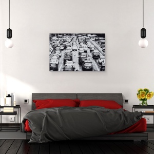 Tablou canvas - Drumul, Strada, Drum, Femeie, Masina, Trafic, 60 x 90 cm - Img 3