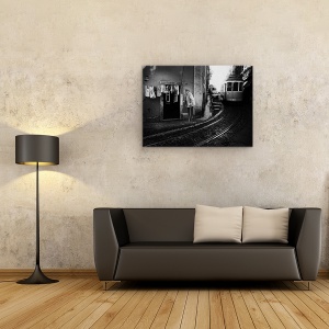 Tablou canvas - Dupa Colt, Tren, Tramvai, Metrou, Masina, Transport, 75 x 100 cm - Img 2