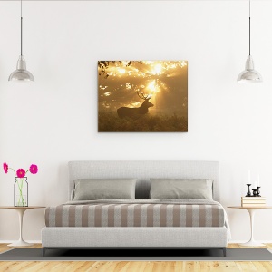 Tablou canvas - Fantoma Padurii, Natura, Animal, Salbatic, Caprioara, 60 x 75 cm - Img 3