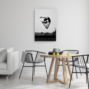 Tablou canvas - Fara Limite, Danseaza, Performant, Alb-Negru, Performanta, Atlet, 60 x 90 cm - Img 4