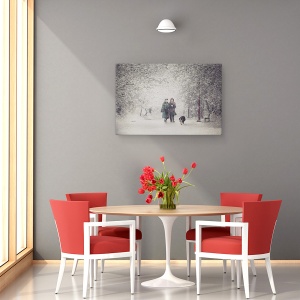 Tablou canvas - Farmecul Furtunii De Zapada, Emotie, Sentiment, Viscol, 40 x 60 cm - Img 4