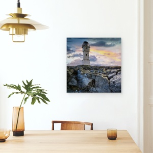 Tablou canvas - Farul, Islanda, Stanca, Cer, 90 x 90 cm - Img 4