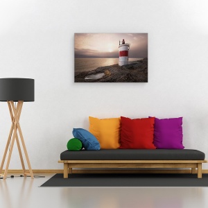 Tablou canvas - Farul, Peisaj, Maritim, Oxelosund, Suedia, 80 x 120 cm - Img 2