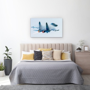 Tablou canvas - Flanker, Actiune, Foc, Jet, Avioane, 50 x 80 cm - Img 3