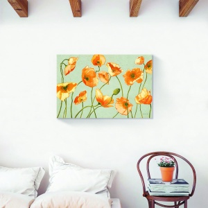 Tablou decorativ canvas floare narcisa portocalie 75x100cm