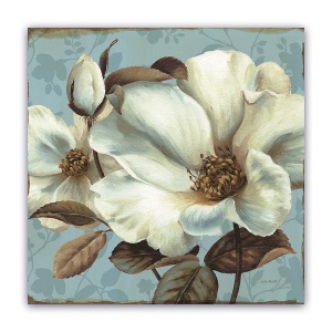 Tablou Canvas - Floral, Vintage, Bujori, 60 x 60 cm