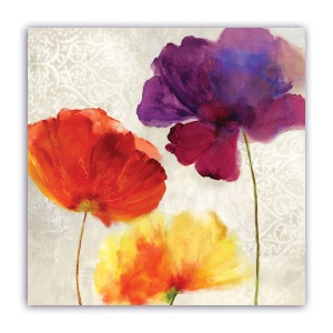 Tablou Canvas - Floral, Vintage, Papadie 60 x 60 cm