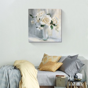 Tablou Canvas - Flori, Bujori 80 x 80 cm - Img 2