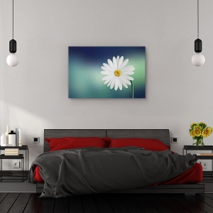 Tablou canvas - Flori, Flori, Vara, Verde, Culori Pastelate, 80 x 120 cm - Img 3