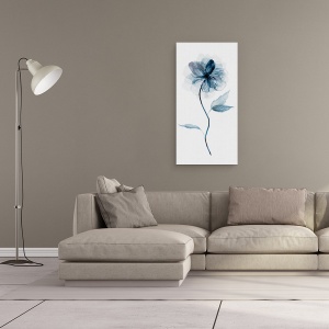 Tablou canvas - Flori, Indigo, Pictura, 50 x 100 cm - Img 2