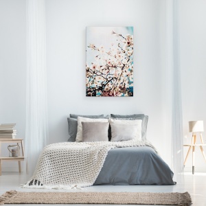 Tablou canvas - Flori, Natura, Ramura de copac, Flori, 40 X 60 cm - Img 3
