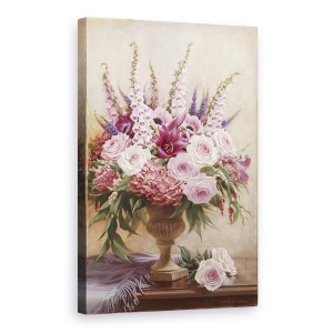 Tablou canvas - Flori, Natura Vie, Violet, Roz, 60 x 90 cm