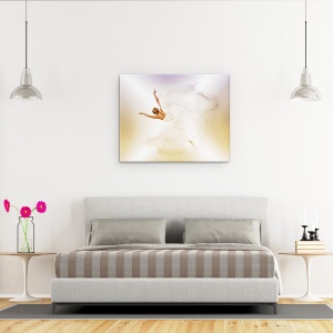 Tablou canvas - Fluture, Rochie, Moda, Ingeras, Zbor, 60 x 75 cm - Img 3