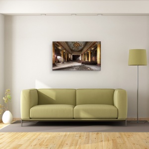Tablou canvas - Fosta Glorie, Arhitectura, Cinema, Ochkhamuri, Georgia, Abandonat, 50 x 80 cm - Img 2