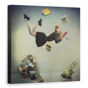 Tablou canvas - Fotografie, Stare De Spirit, Fotografie, Pozand, Model, Lectura, 90 x 90 cm