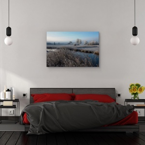 Tablou canvas - Frig, Peisaj, Dimineata, Apa, Stream, 80 x 120 cm - Img 3