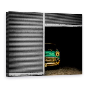Tablou canvas - Frumusete Ascunsa, Masina, Clasic, Retro, Vintage, Garaj, 75 x 100 cm