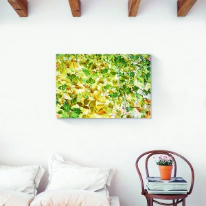 Tablou canvas cu frunze multicolore 80x120 cm