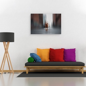 Tablou canvas - Fugi Ca Vantul, Caini, Hamburg, Oras, Animale, Caine, 60 x 90 cm - Img 2