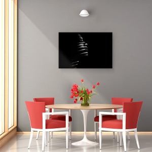 Tablou canvas - Gendis, Zebra, Lumina, Jaluzele, Dungi, Linii, 60 x 90 cm - Img 4