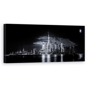 Tablou canvas - Gotham, Oras, Arhitectura, Cladiri, NYC, Peisaj Urban, 30 x 90 cm