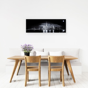 Tablou canvas - Gotham, Oras, Arhitectura, Cladiri, NYC, Peisaj Urban, 30 x 90 cm - Img 4