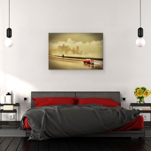 Tablou canvas - Havana Malecon, Strada, Cuba, Masina, Clasic, 80 x 120 cm - Img 3