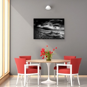 Tablou canvas - Iarba Marram, Peisaj, Plaja, Valuri, Nori, Dune, 60 x 90 cm - Img 4