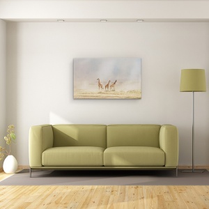 Tablou canvas - Imprastierea Diavolilor De Praf In Amboseli, Natura, Animal, Salbatic, Girafa, 50 x 80 cm - Img 2