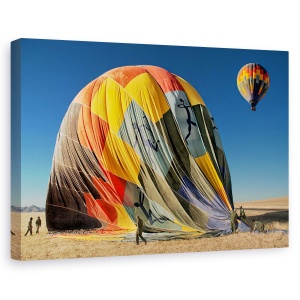 Tablou canvas - Inapoi Pe Pamant, Balon Cu Aer Cald, Zbor, 60 x 90 cm