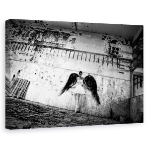 Tablou canvas - Ingeras, Portret, Beton, Model, Femeie, 60 x 90 cm