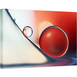 Tablou canvas - Jos si in Jur, Macro, Natura Moarta, Rosu, Cadere, Picaturi, 40 x 60 cm