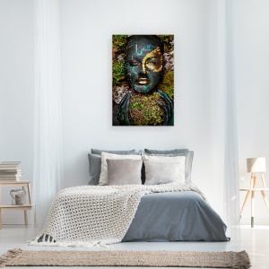 Tablou canvas - Labirint, Oameni, Fata, Persoana, Portret, Pictat, 80 x 120 cm - Img 3