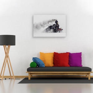 Tablou canvas - Little-Jumbo, Obiecte, Tren Cu Aburi, Transport, Epoca, 40 x 60 cm - Img 2