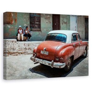 Tablou canvas - Luand O Pauza, Cuba, Havana, Strada, Relaxant, 60 x 90 cm
