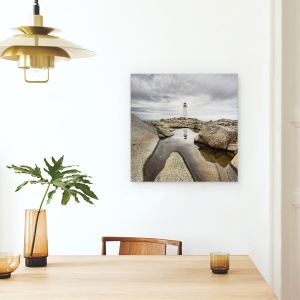 Tablou canvas - Lumina Lui Peggy, Peisaj, Far, Golfulet, Nova, Scotia, 90 x 90 cm - Img 4