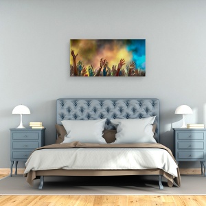 Tablou canvas - Maini, Documentar, Maini, Mana, Brat, Brate, Festival, 50 x 100 cm - Img 3