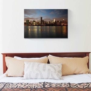 Tablou decorativ modern living Manhattan pe canvas 50x70 cm