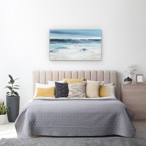 Tablou canvas - Mare, Plaja, Abstract, Pictura, 50 x 80 cm - Img 3