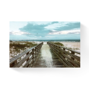 Tablou Canvas - Mare, Valuri, Plaja, Nisip, Vacanta, Caldura, Innorat, Pod, 60 x 90 cm