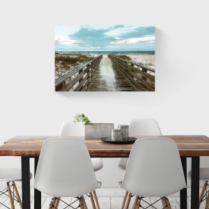 Tablou decorativ valuri la plajă pe canvas