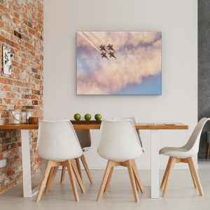 Tablou canvas - Marina SUA, Actiune, Formatie, Avion De Vanatoare, 50 x 70 cm - Img 4