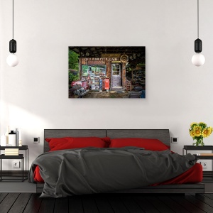 Tablou canvas - Masina de Epoca, Magazin, Magazin, Sua, Noi, America, 60 x 90 cm - Img 3