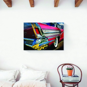 Tablou decorativ masina retro pe canvas 60x90 cm