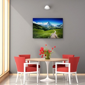 Tablou canvas - Matterhorn II, Peisaj, Munte, Drum, Varf, 80 x 120 cm - Img 4
