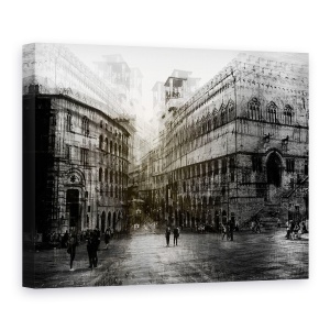 Tablou canvas - Mergand Prin Piata, Strada, Urban, Oras, Italia, Abstract, 50 x 70 cm