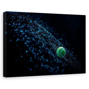 Tablou canvas - Minge Cosmica, Galaxie, Rotire, Tenis, Minge, 40 x 60 cm